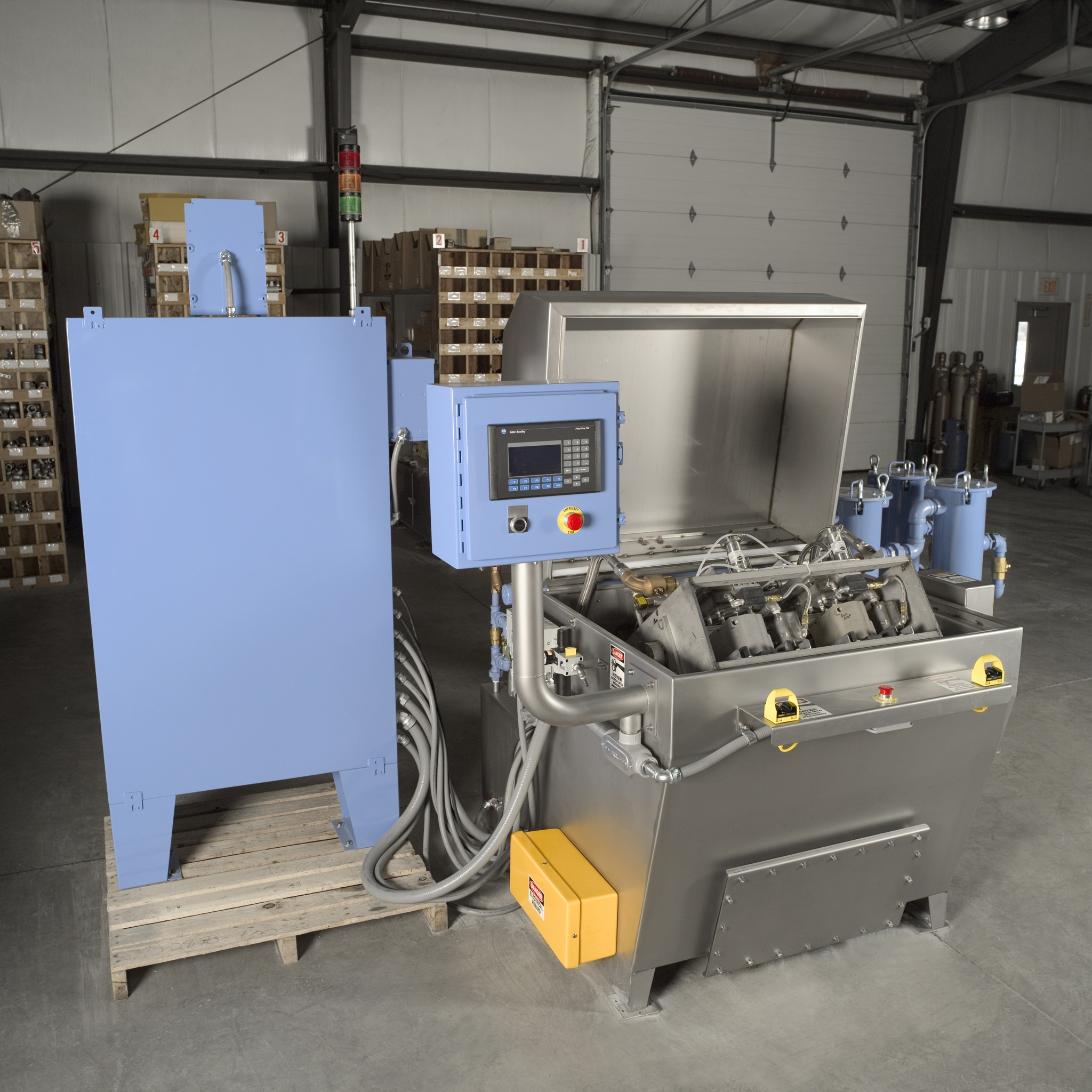 Rotating fixture washer for castings