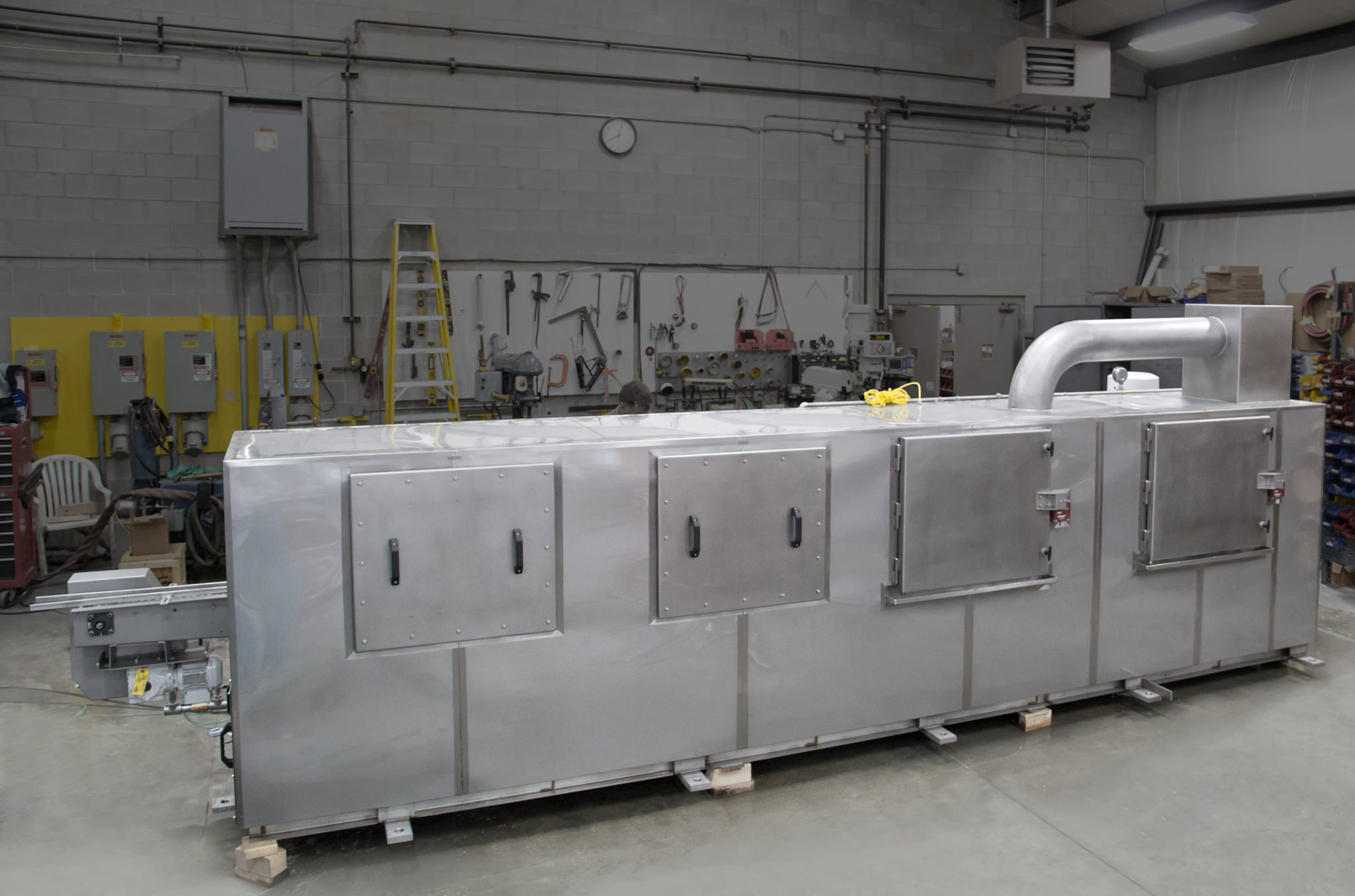 Custom stainless steel parts washing system