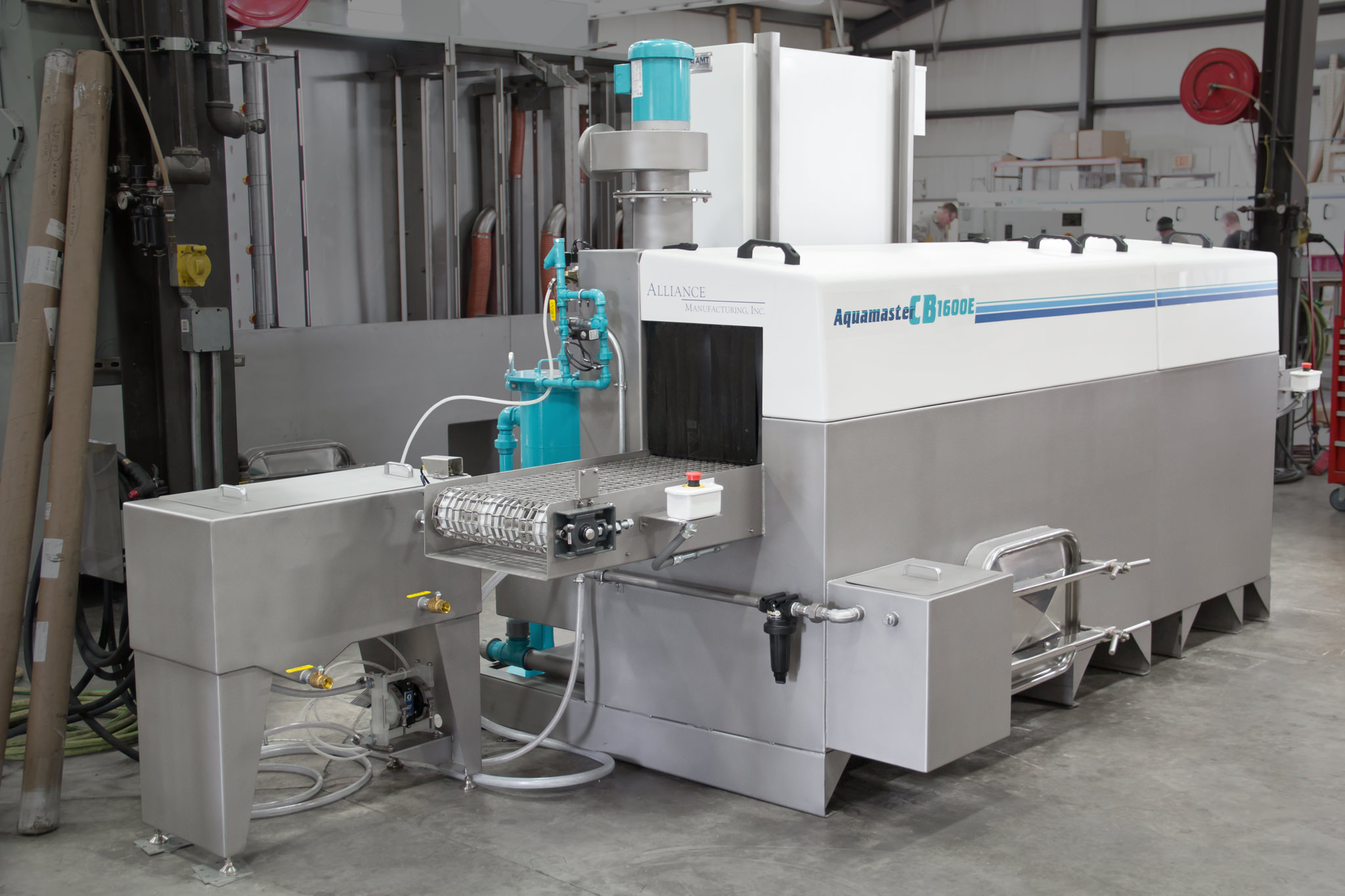 Cleaning manufactured nuts, bolts, and fasteners in baskets