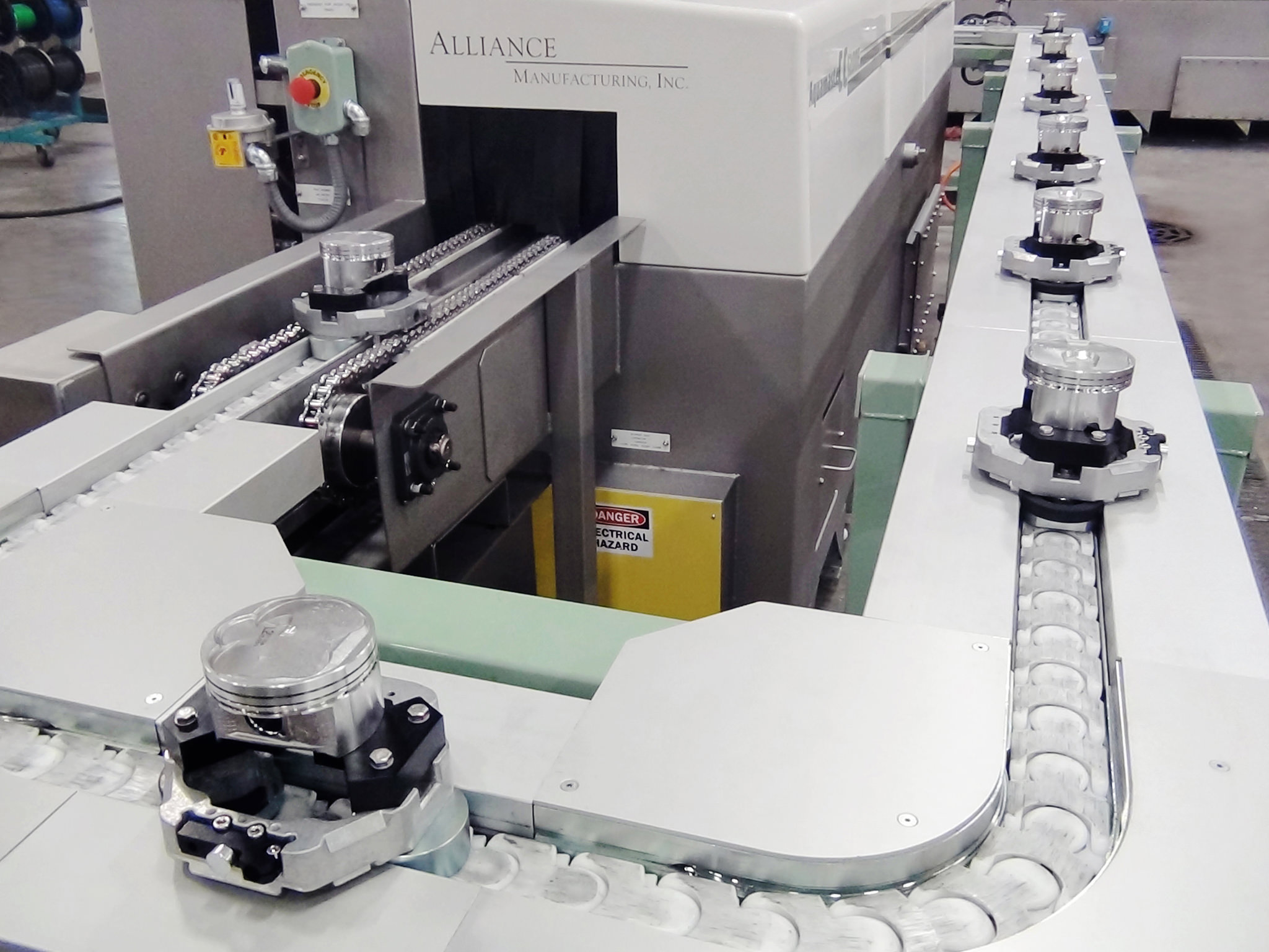 Piston manufacturing return to operator washer