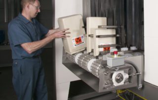 cleaning medical waste containers