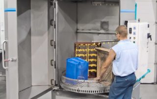 Inside Aquamate RF-4860 front-loading cabinet
