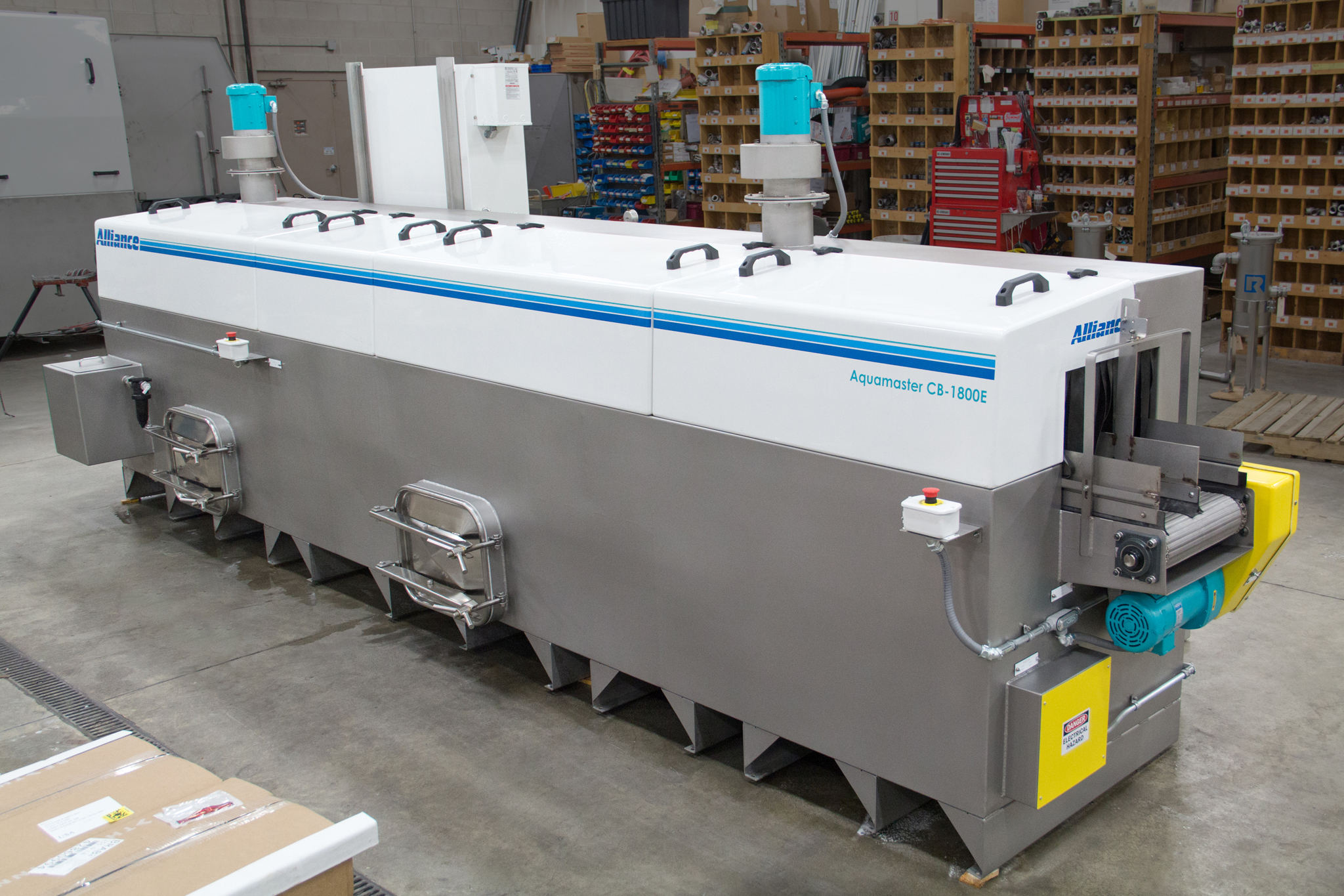 conveyor belt parts washer