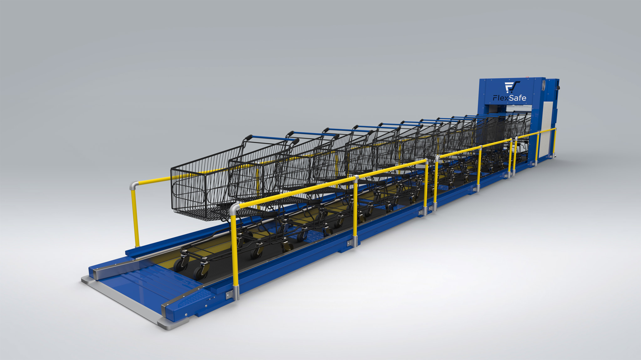 Carts – Retracted_2048px Movable gantry extending while sanitizing